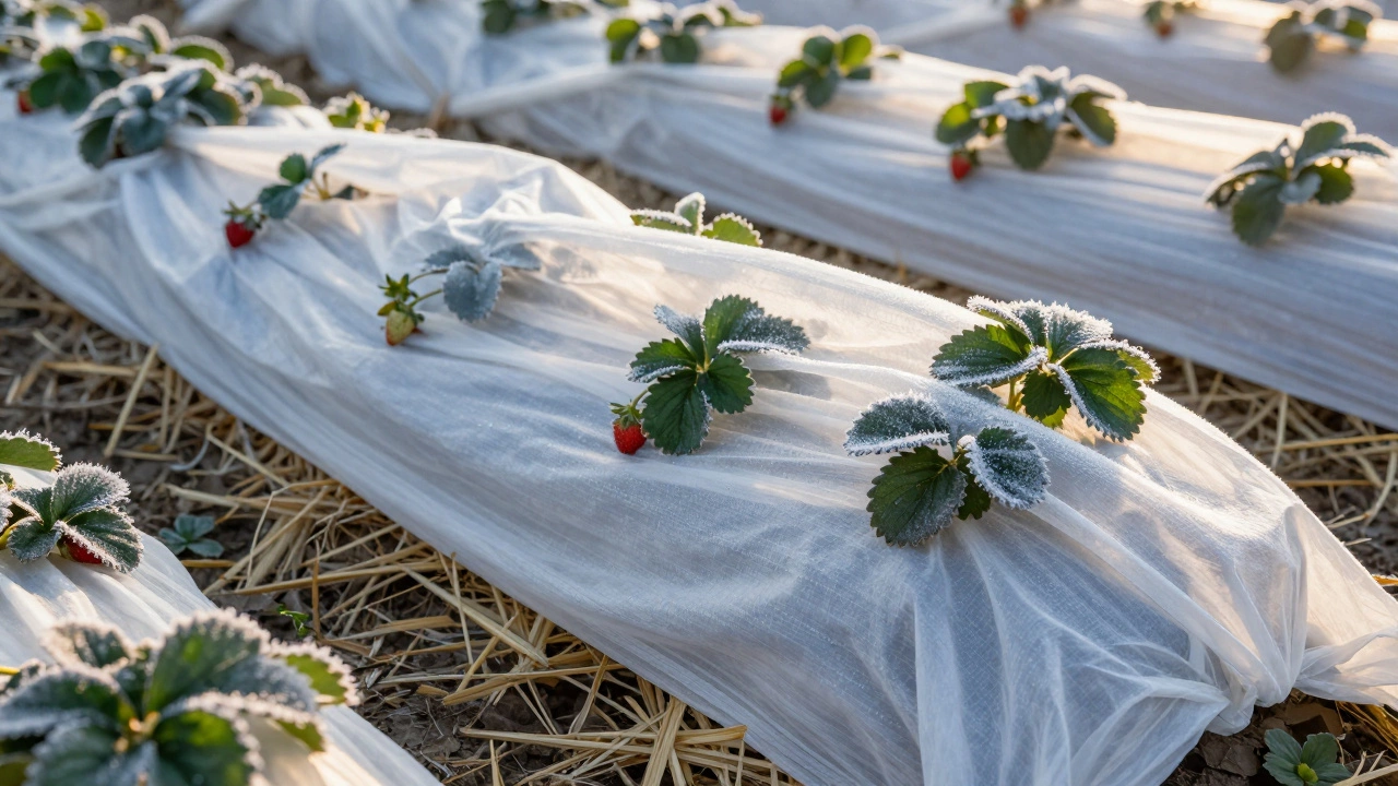 Какой укрывной материал лучше всего защищает растения от заморозков?