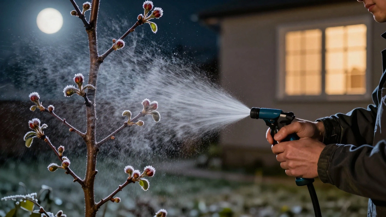 Зачем опрыскивать фруктовые деревья водой перед заморозками: научно обоснованный способ защиты
