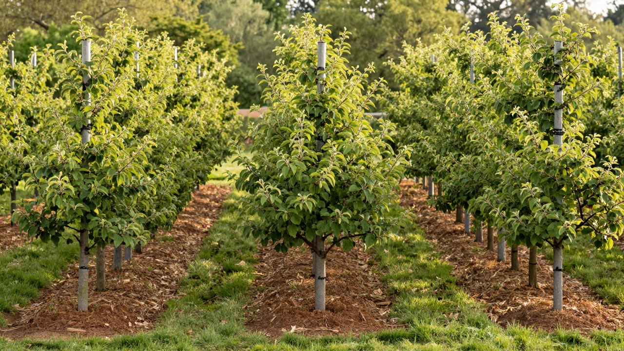 На каком расстоянии друг от друга сажать яблони: правила посадки для хорошего урожая